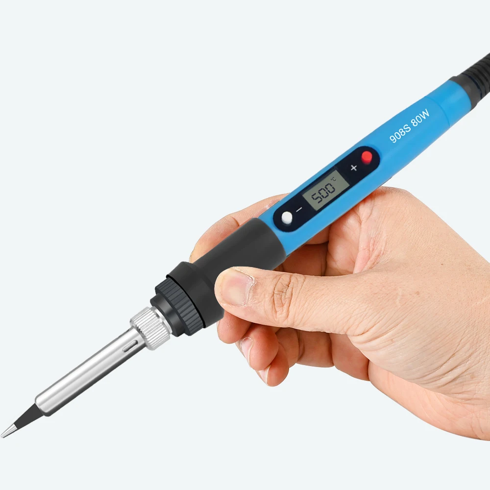 Soldering-iron-adjustable-temperature-80W-LCD-solder-welding-tools-Ceramic-heater-soldering-tip-Desoldering-Pump-Family-4